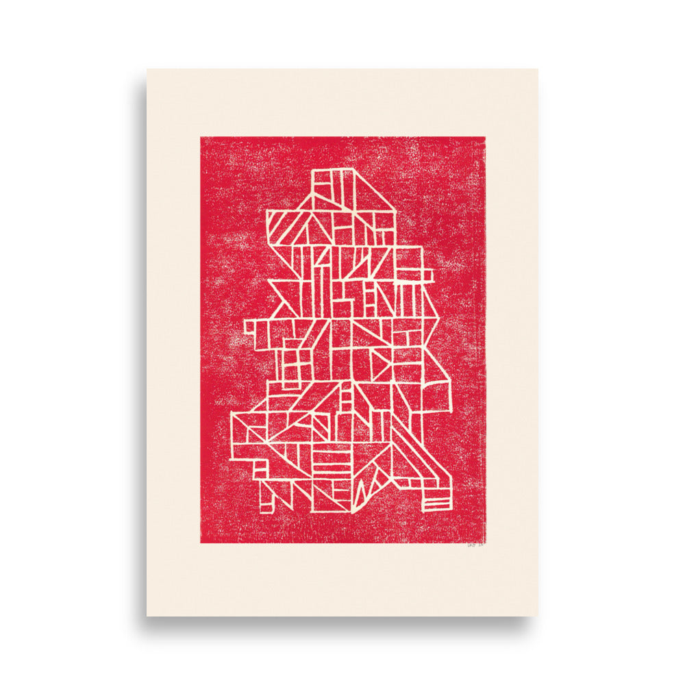 Sættekasse linoleum Poster - HiPosterShop