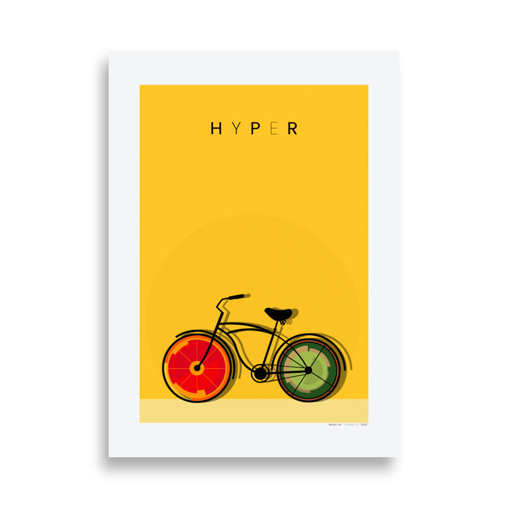 Hiper bicicleta Póster