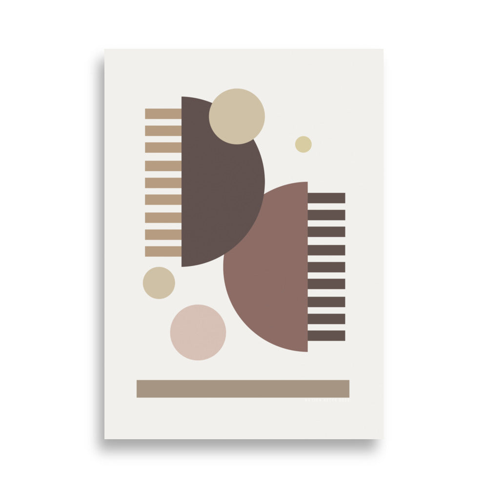 Earth Toned Comb Poster - HiPosterShop