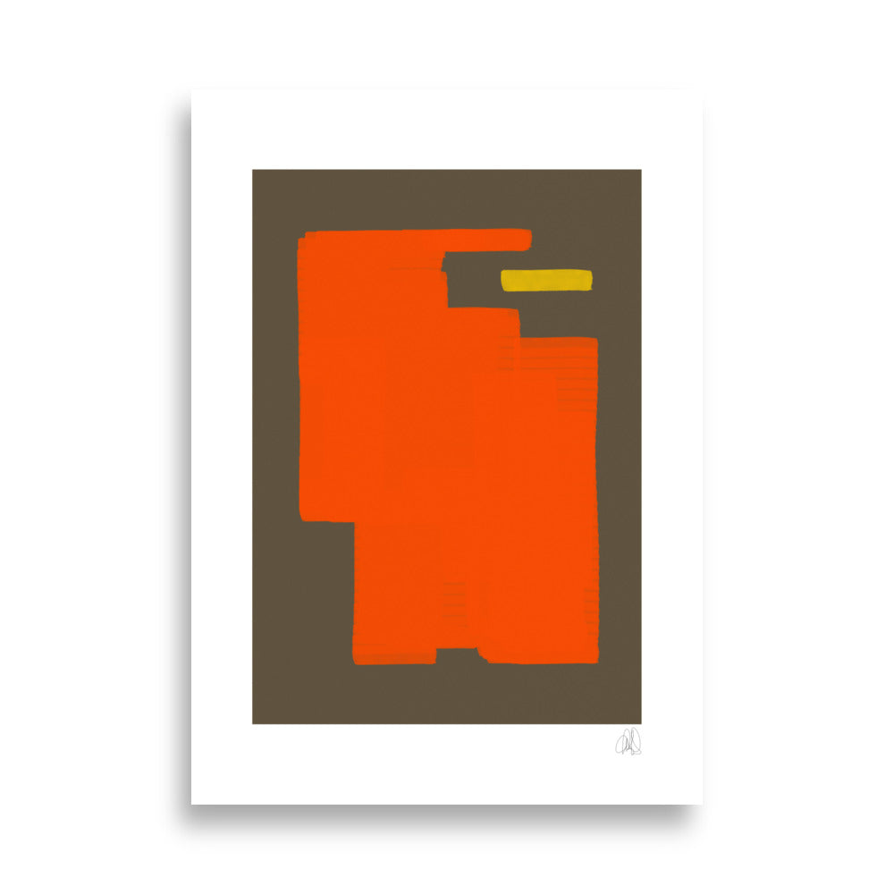 Orange Eats Yellow poster - HiPosterShop
