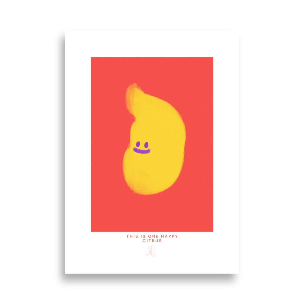 One Happy Citrus Poster - HiPosterShop