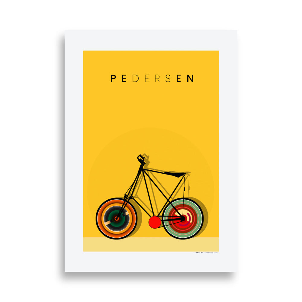 Bicicleta Pedersen Póster