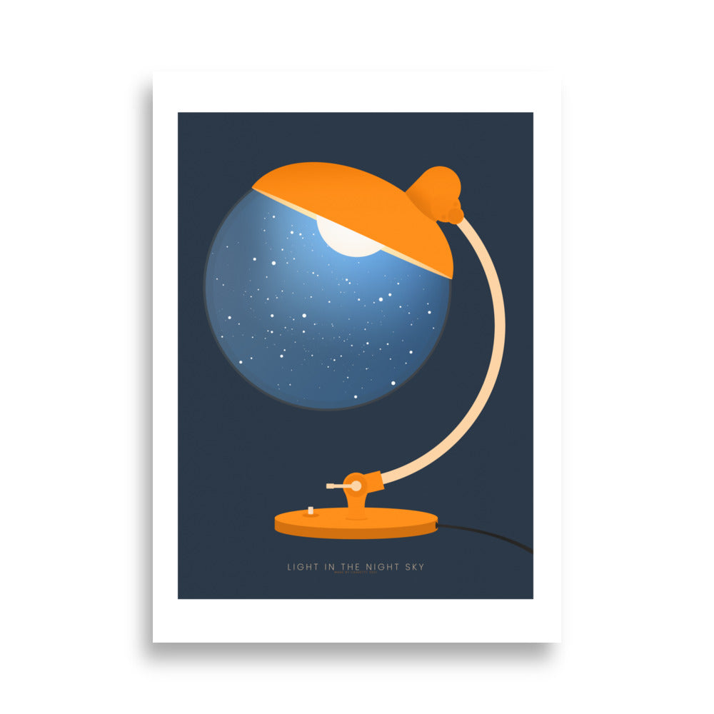LIGHT IN THE NIGHT SKY Poster - HiPosterShop