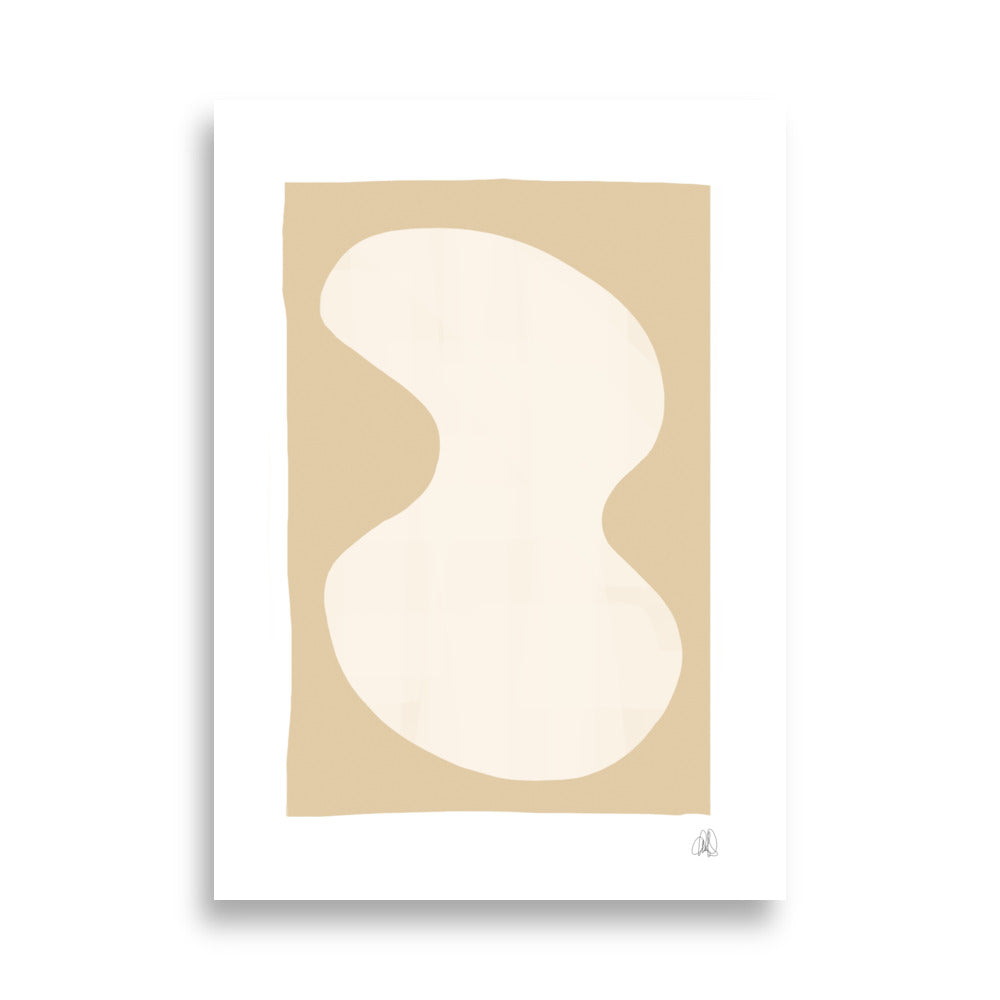 Yellow blob poster - HiPosterShop