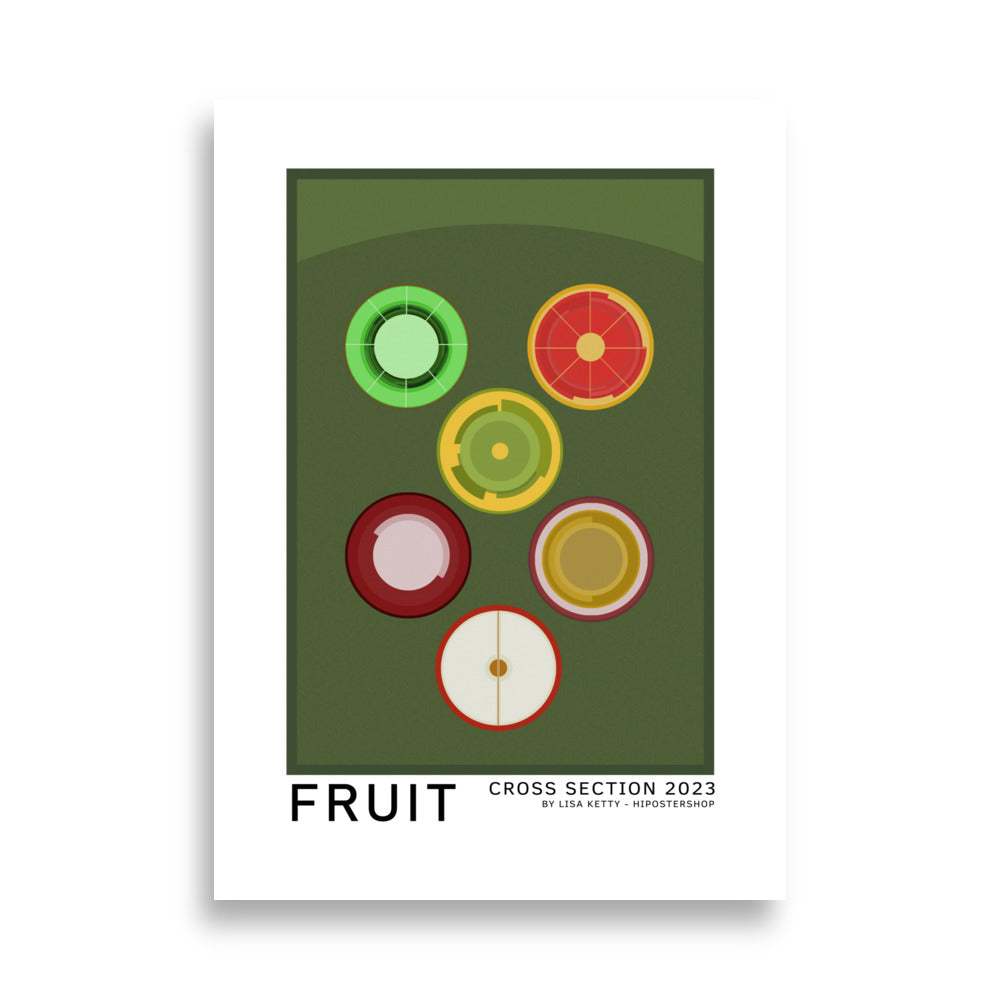 cartel de frutas