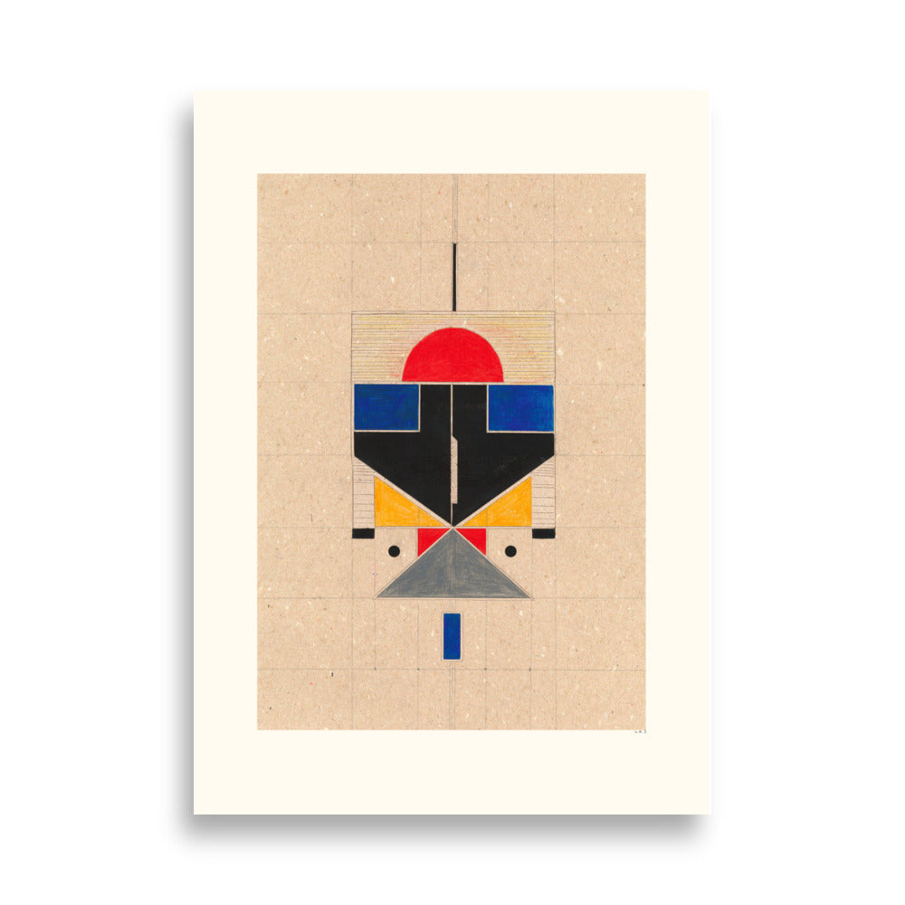 Color Block Totem Poster - HiPosterShop