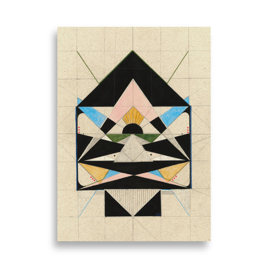 The spaceship arrow I used linoleum paint and Faber-Castell colors. Museum-quality posters made on thick matte paper. Add a wonderful accent to your room and office with these posters that are sure to brighten any environment.