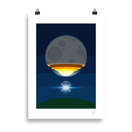 The artemis moon rocket poster