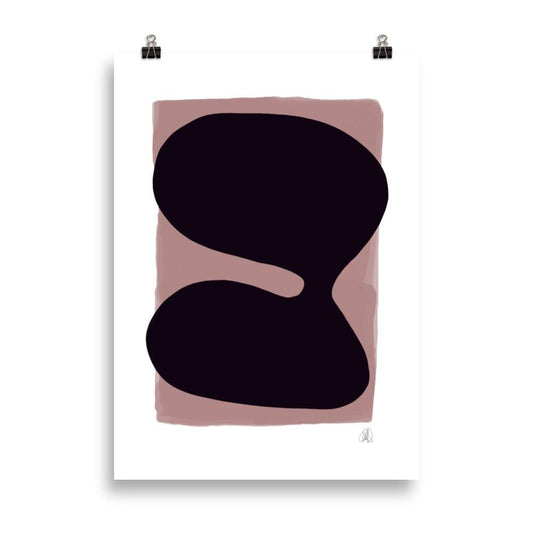 Purple blob poster