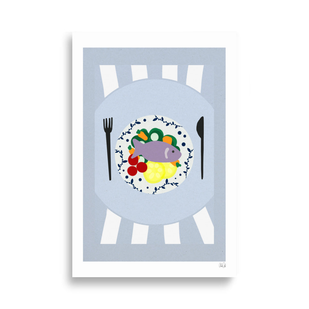Fish Dish Poster - HiPosterShop