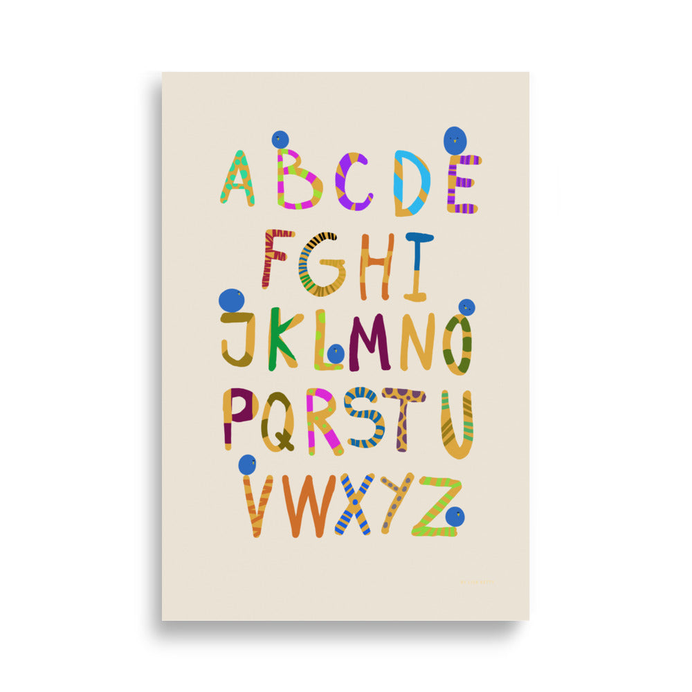 Fun Alphabet Poster - English - HiPosterShop