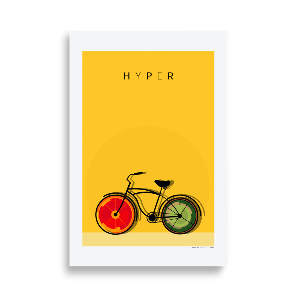 Hiper bicicleta Póster