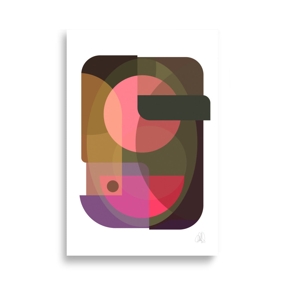 Oval Color Art Poster - HiPosterShop