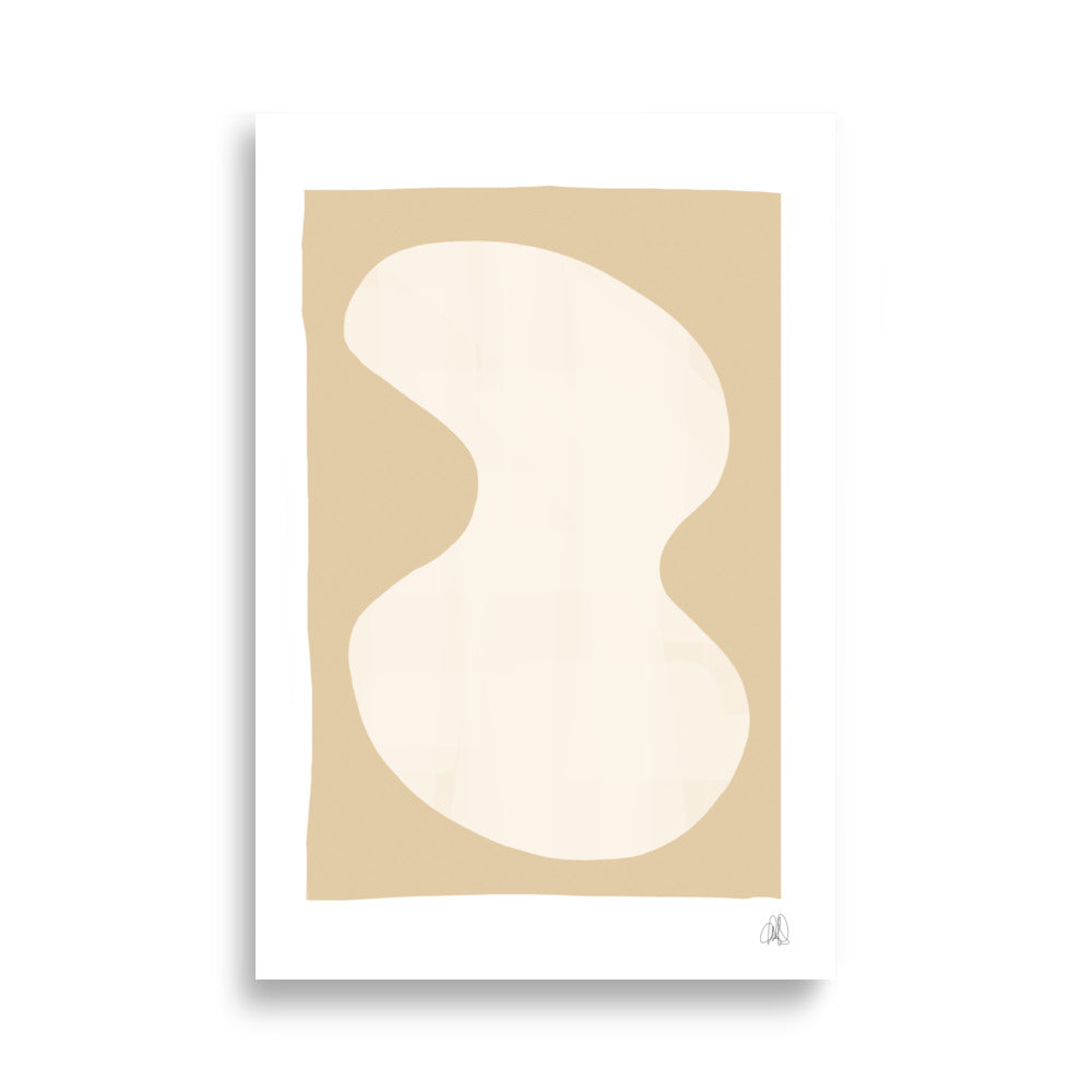 Yellow blob poster - HiPosterShop