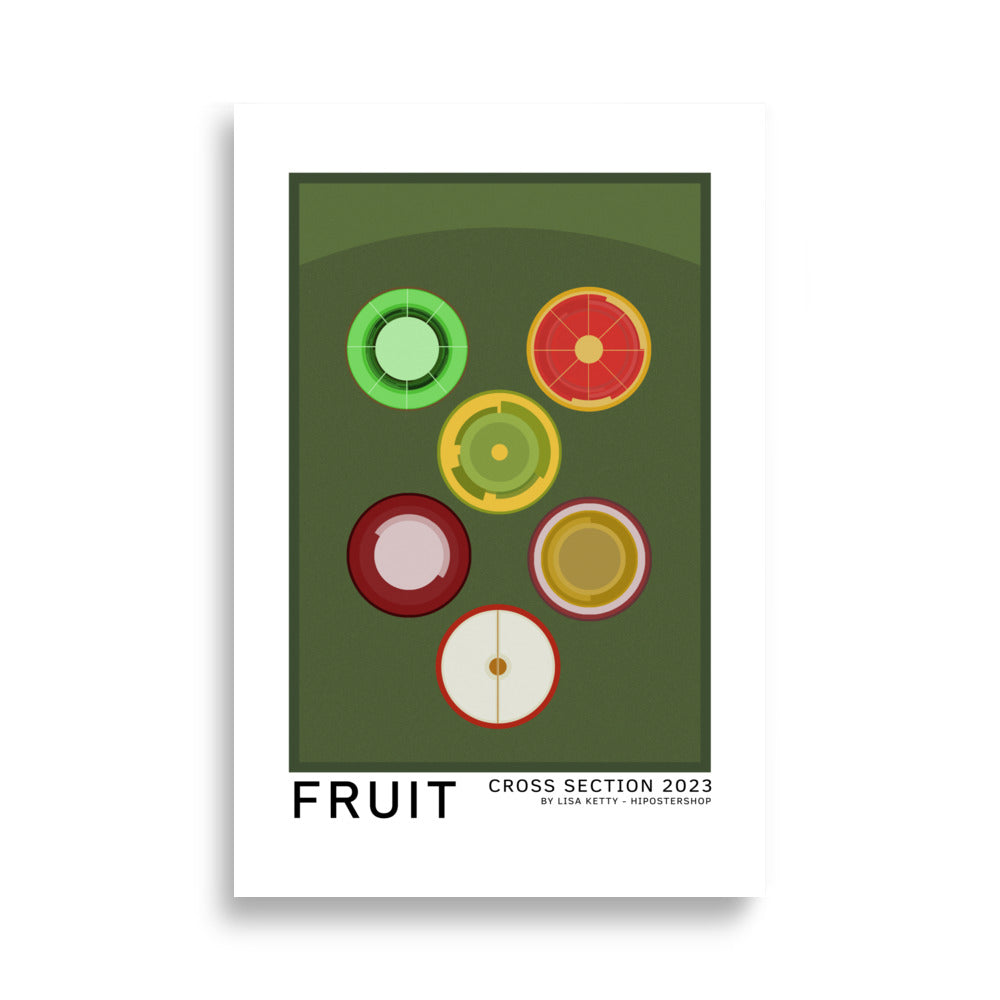 cartel de frutas