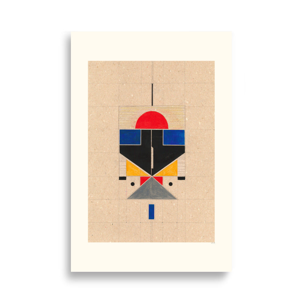 Color Block Totem Poster - HiPosterShop