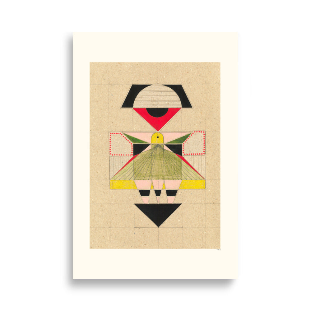 Modern Geisha Geometry - HiPosterShop