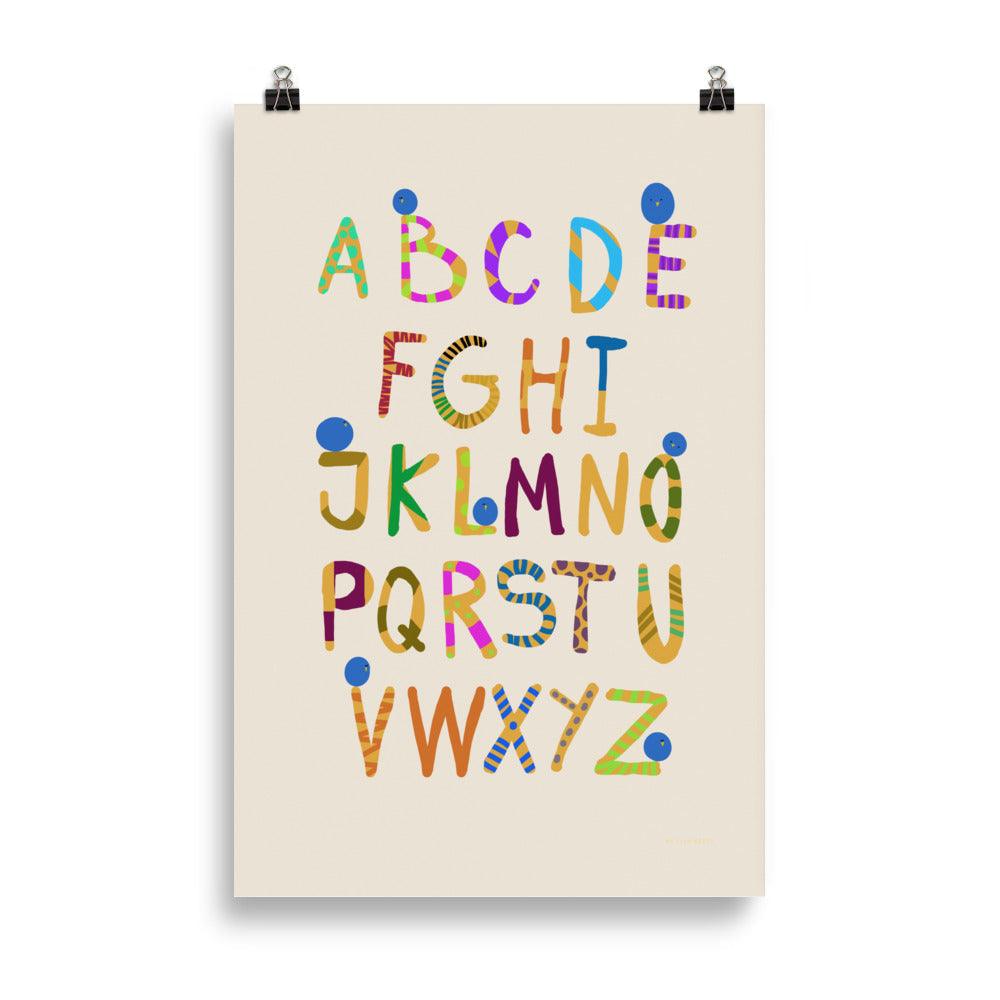Fun Alphabet Poster - English | HiPosterShop