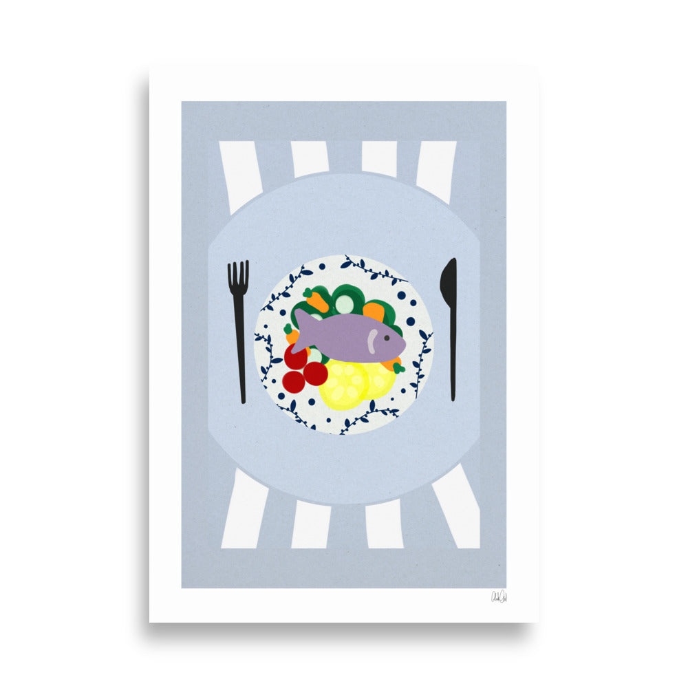 Fish Dish Poster - HiPosterShop