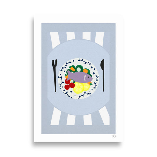 Fish Dish Poster - HiPosterShop