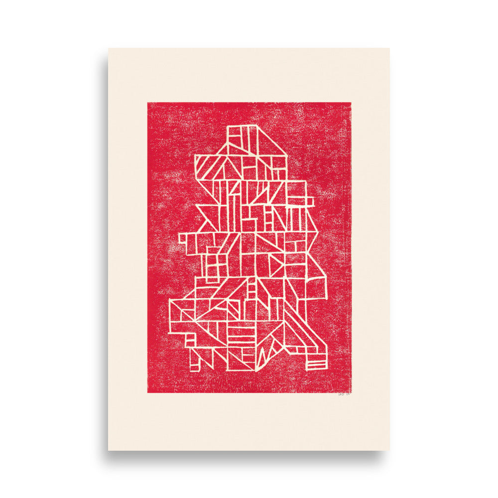 Sættekasse linoleum Poster - HiPosterShop