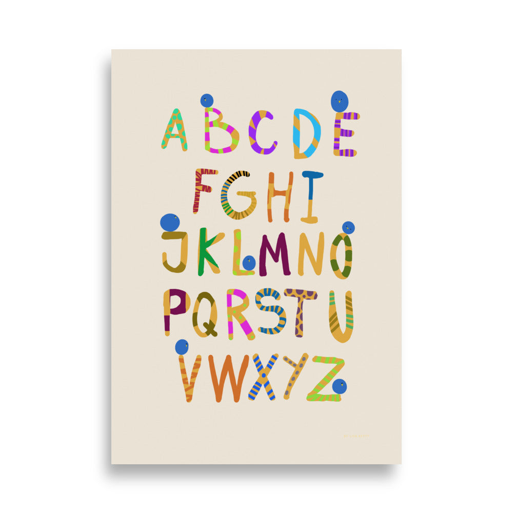 Fun Alphabet Poster - English - HiPosterShop