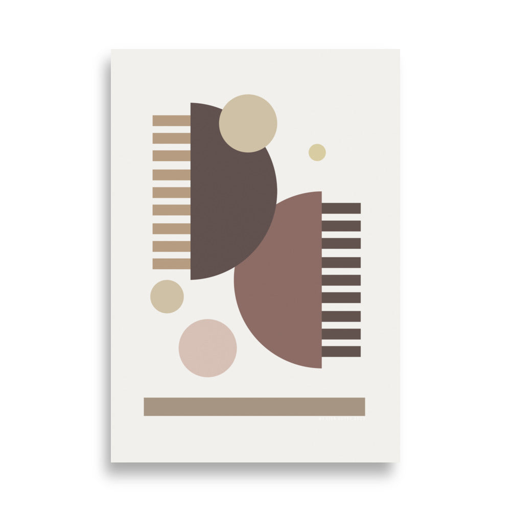 Earth Toned Comb Poster - HiPosterShop