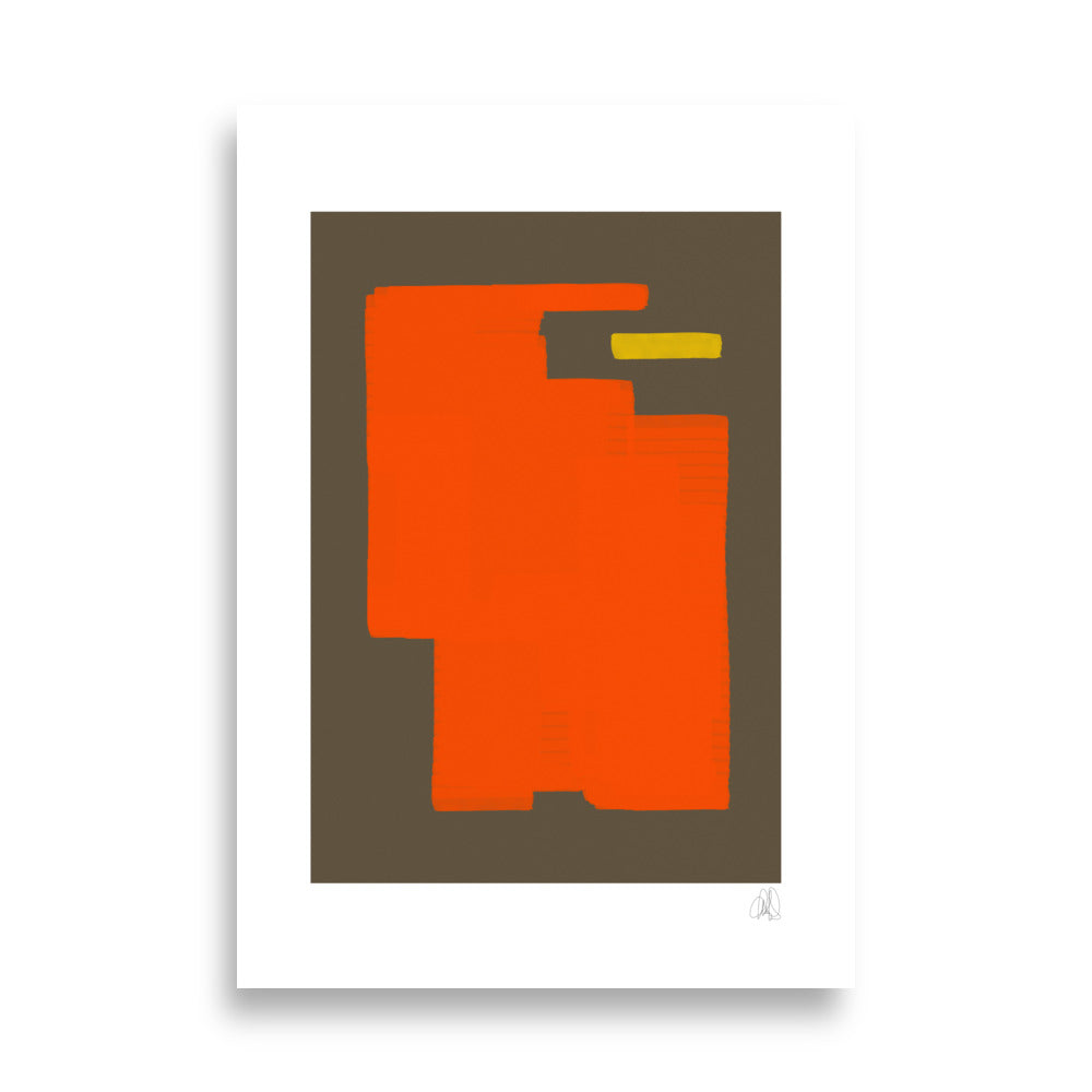 Orange Eats Yellow poster - HiPosterShop