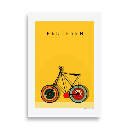 Poster della bici Pedersen