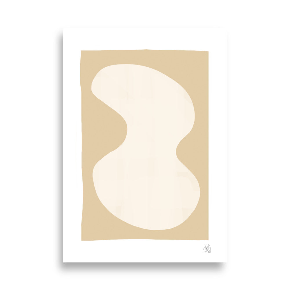 Yellow blob poster - HiPosterShop