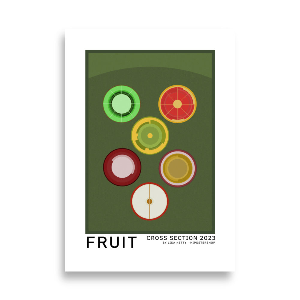 cartel de frutas