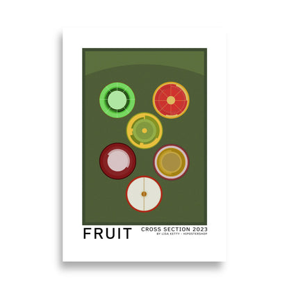 cartel de frutas