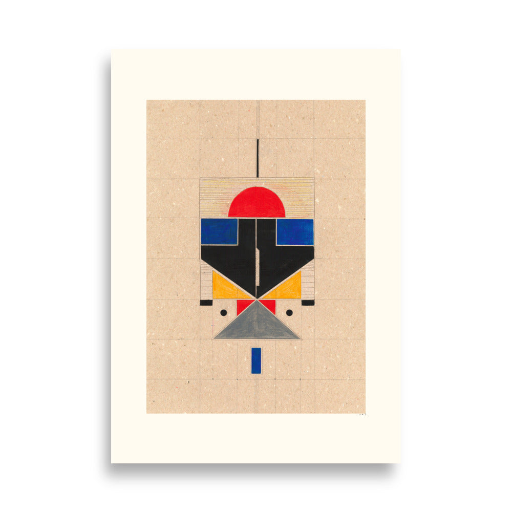 Color Block Totem Poster - HiPosterShop