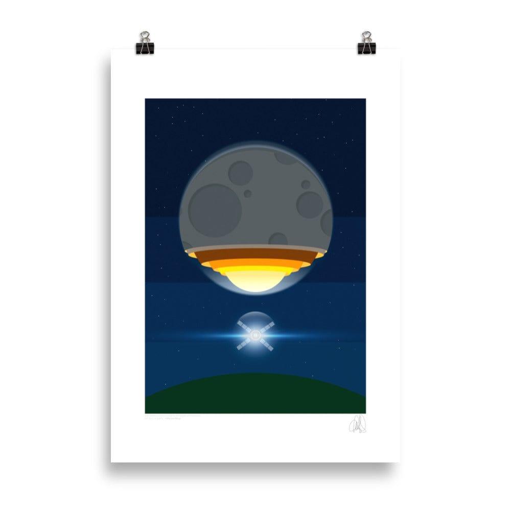 The artemis moon rocket poster | HiPosterShop