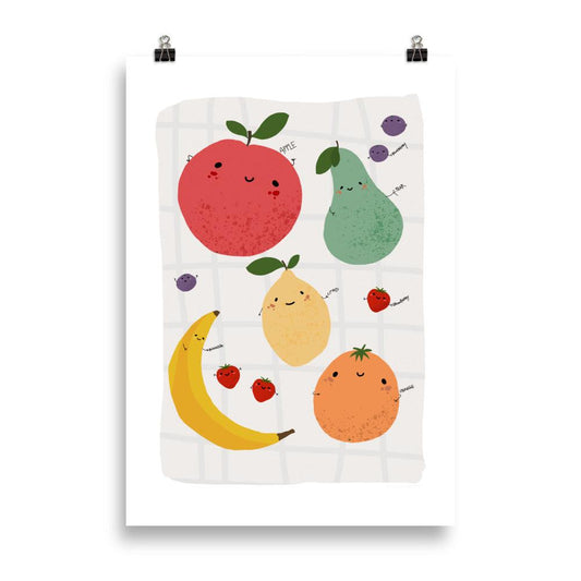 Colourful fruit Poster