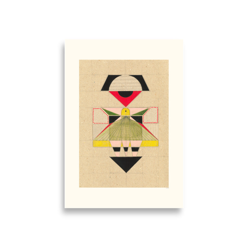 Modern Geisha Geometry - HiPosterShop