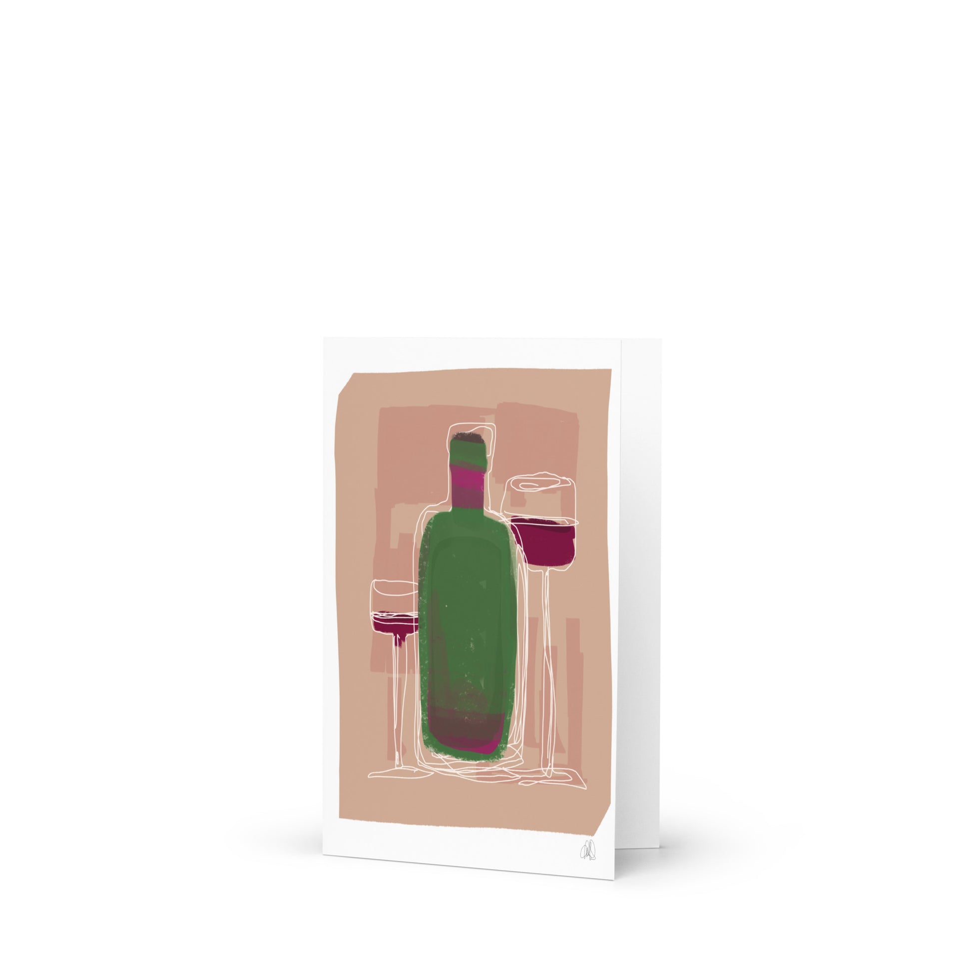 Wine Poster Greeting card - HiPosterShop