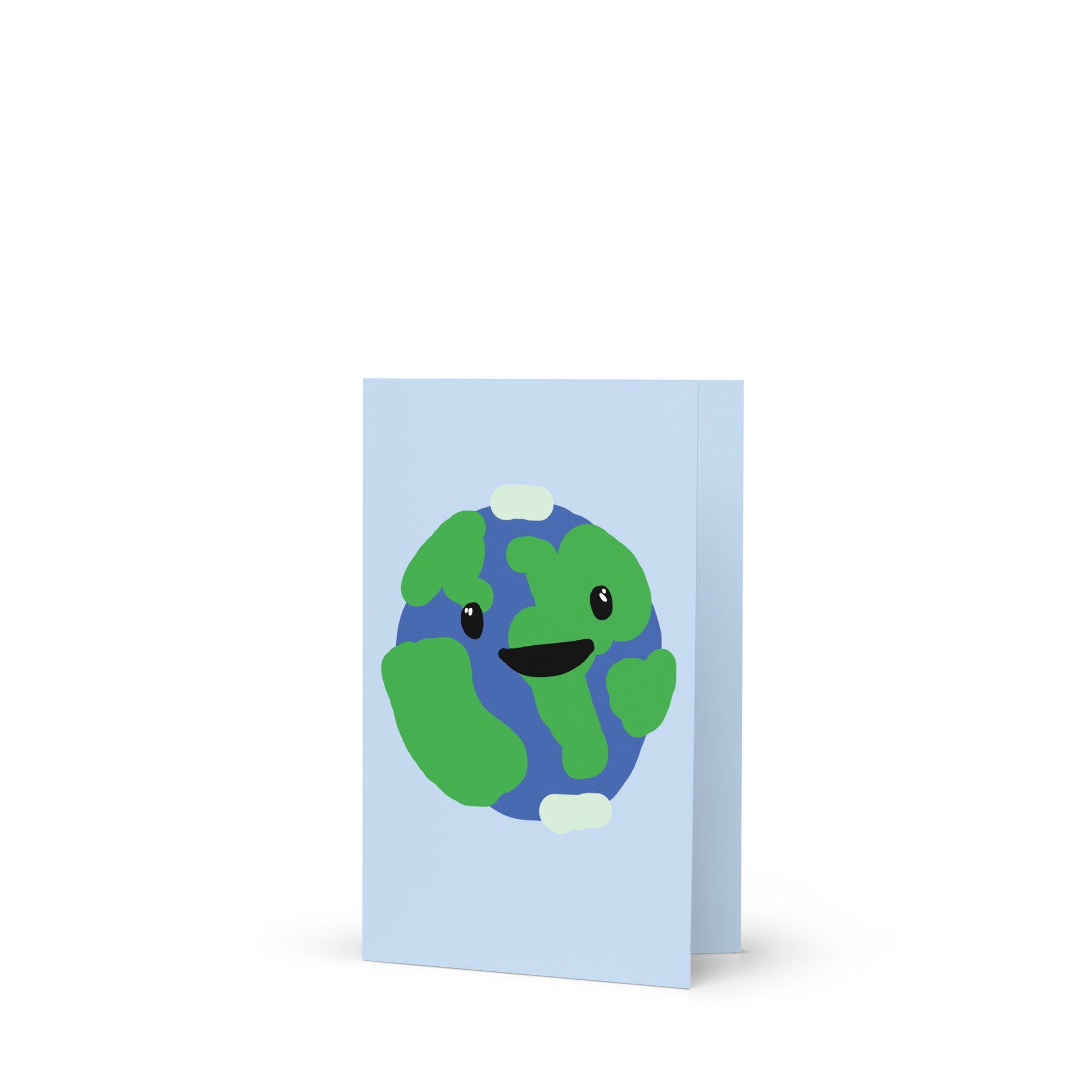 Cute Earth Greeting card - HiPosterShop