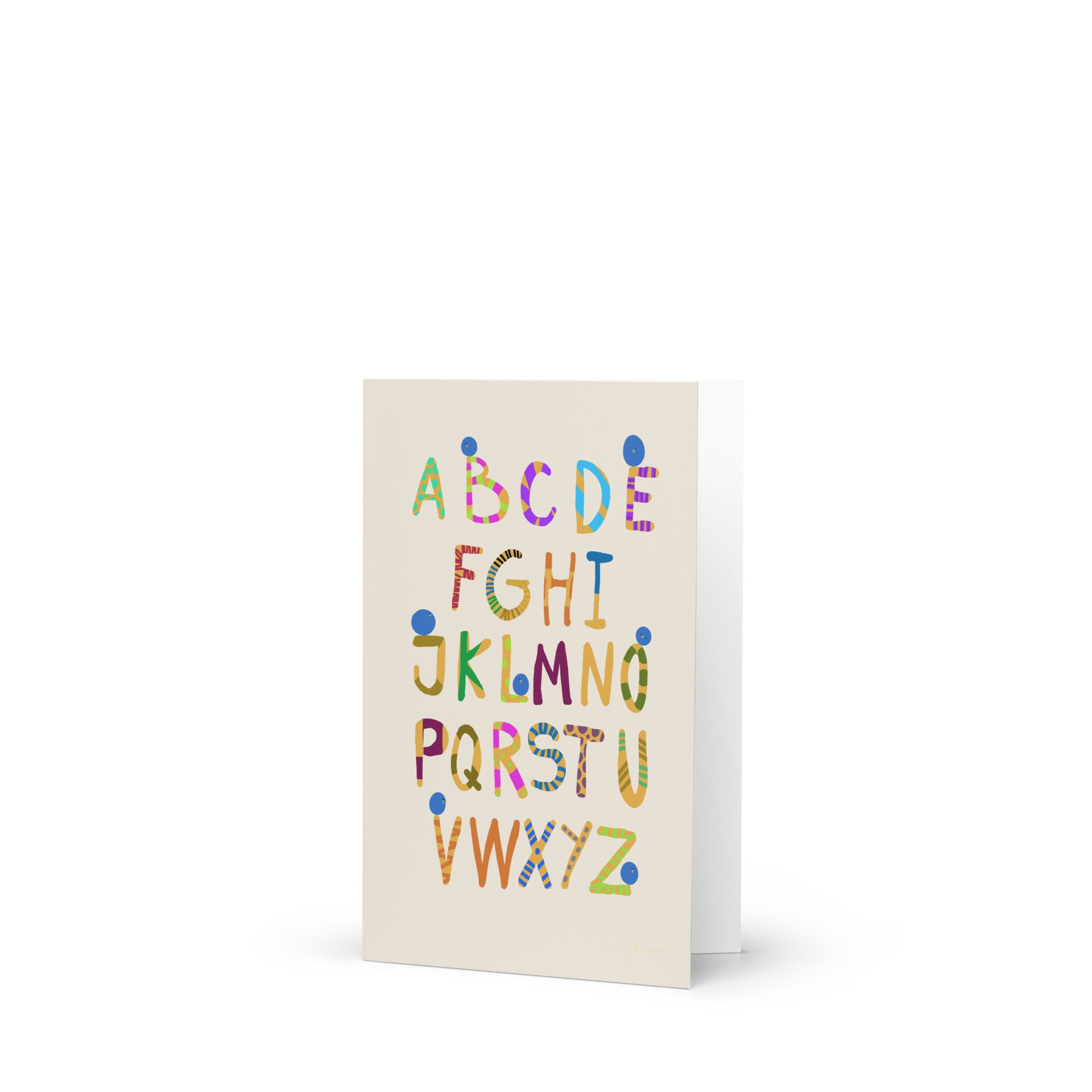 Fun Alphabet Greeting card - HiPosterShop