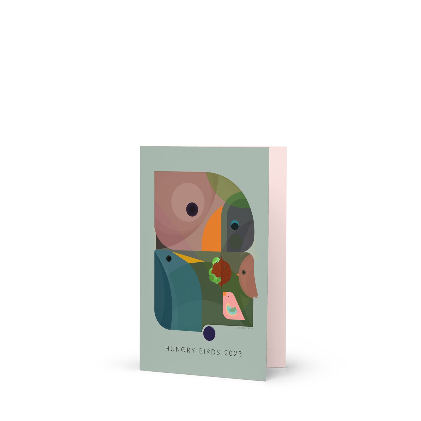 Hungry Birds Greeting card