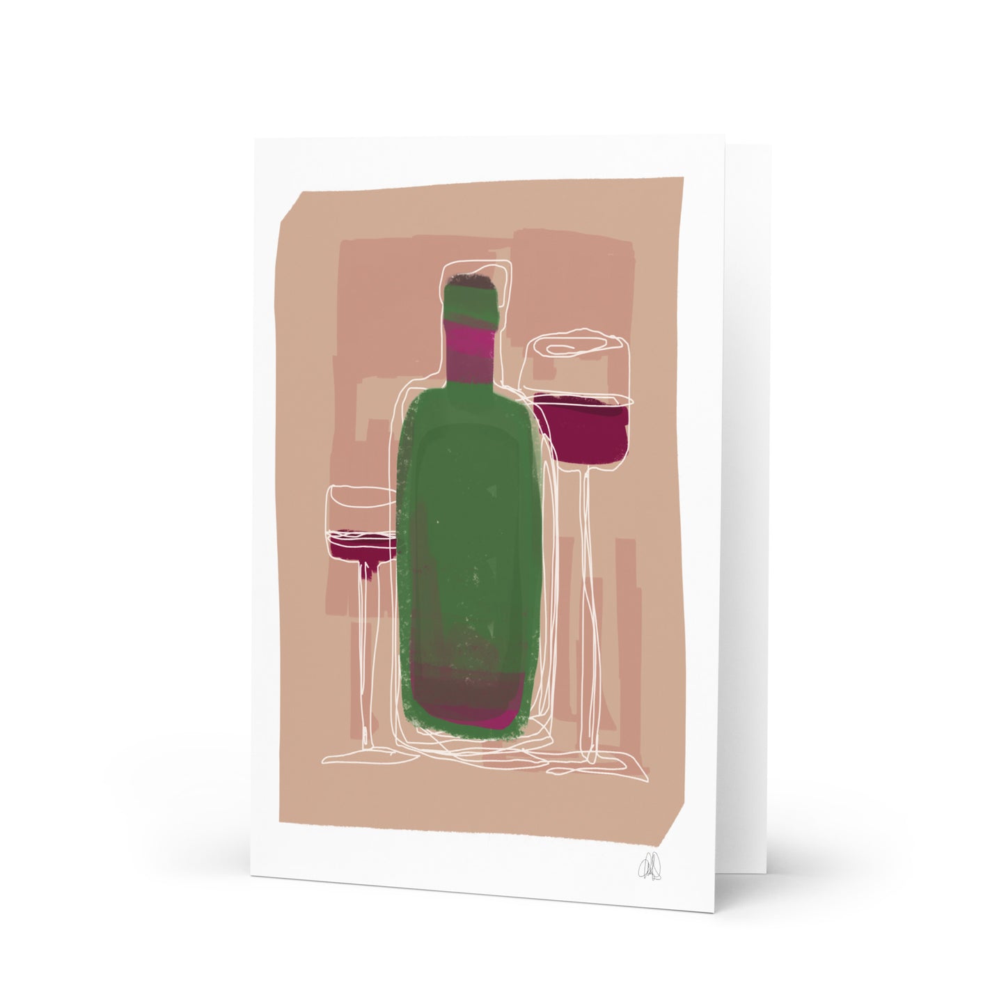 Wine Poster Greeting card