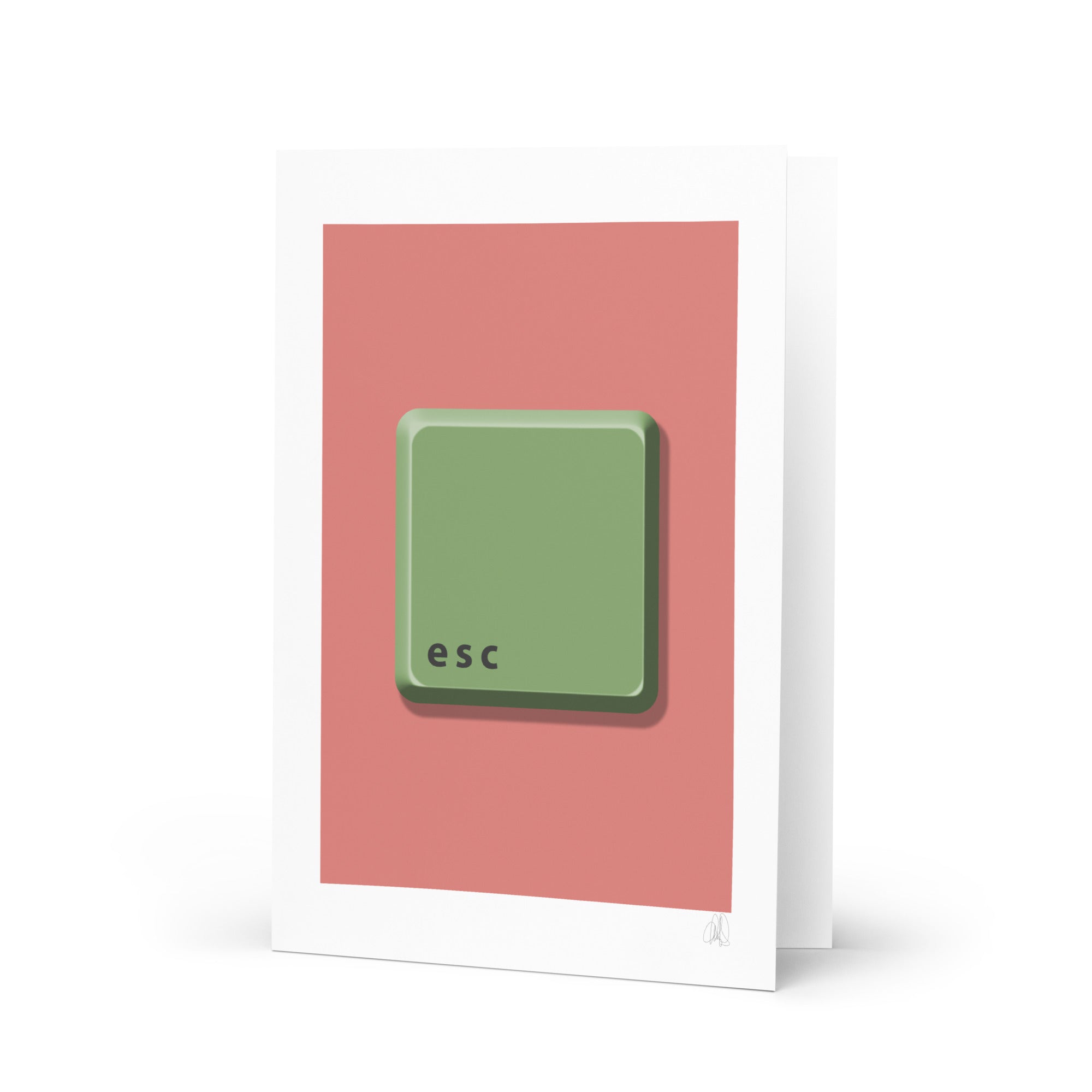 ESC to Paradise Greeting card - HiPosterShop