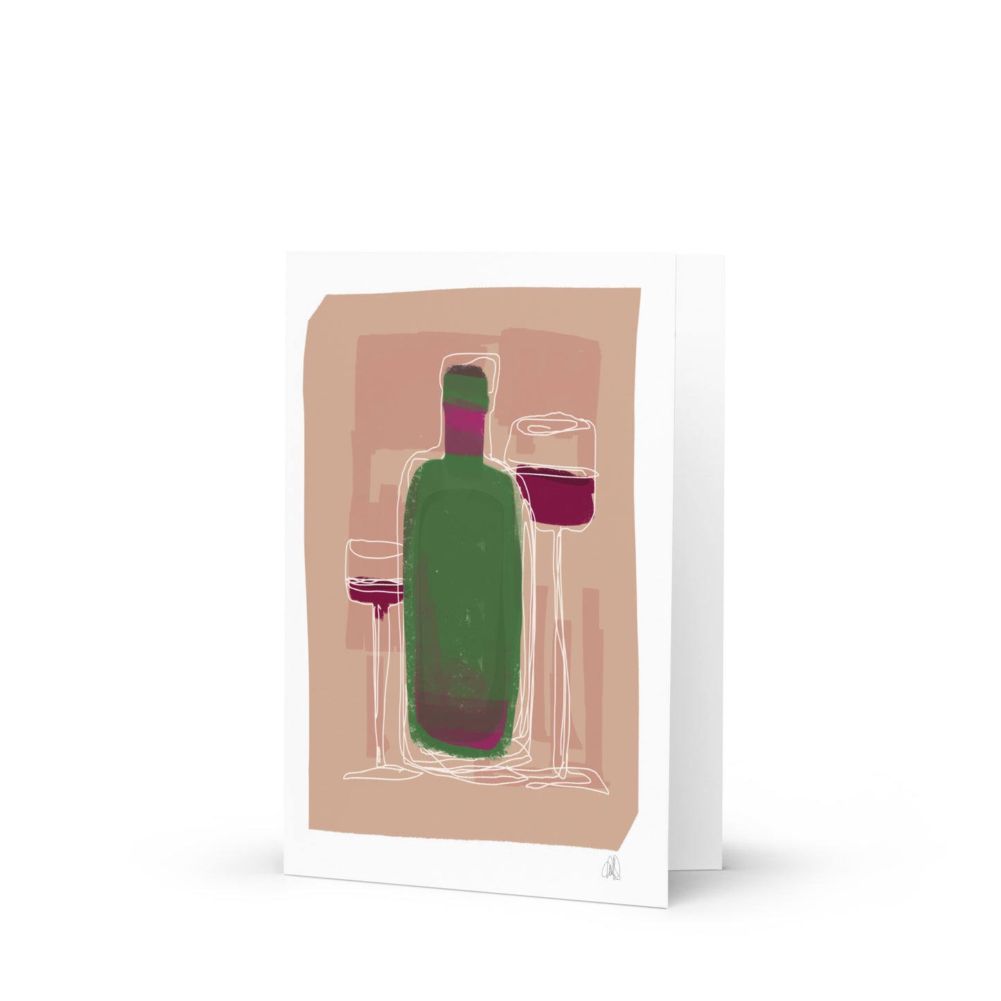 Wine Poster Greeting card - HiPosterShop