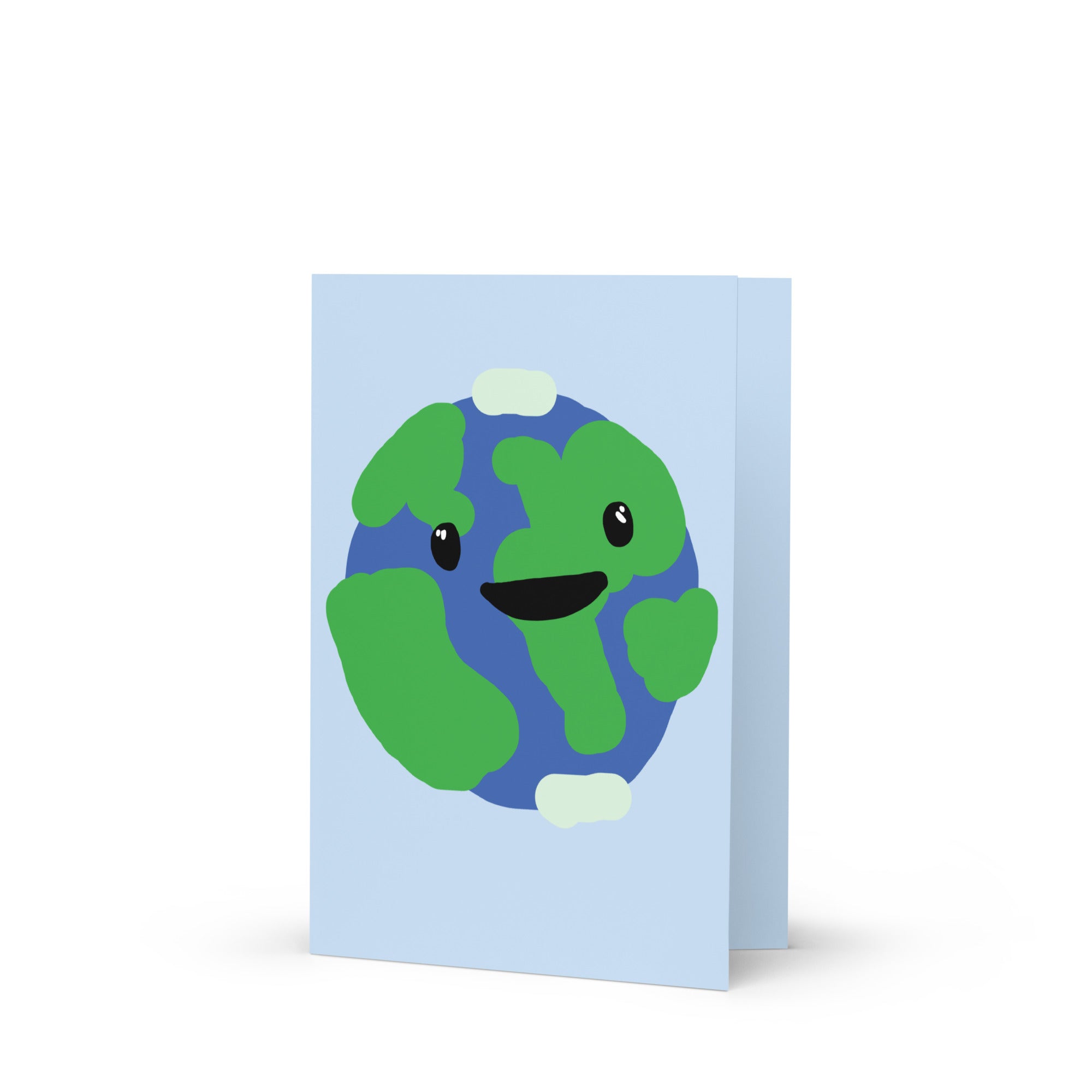 Cute Earth Greeting card - HiPosterShop