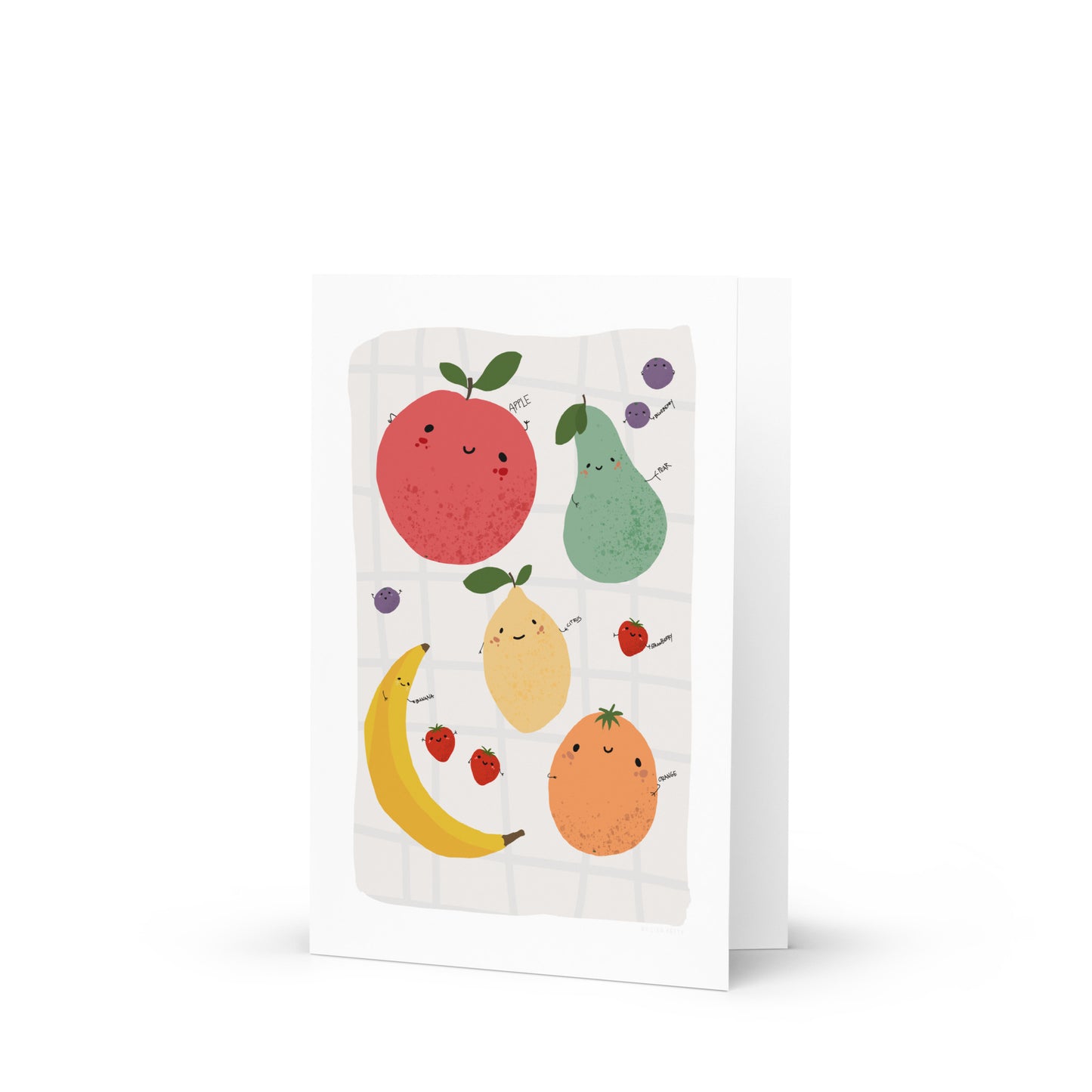 Happy Fruits Greeting card