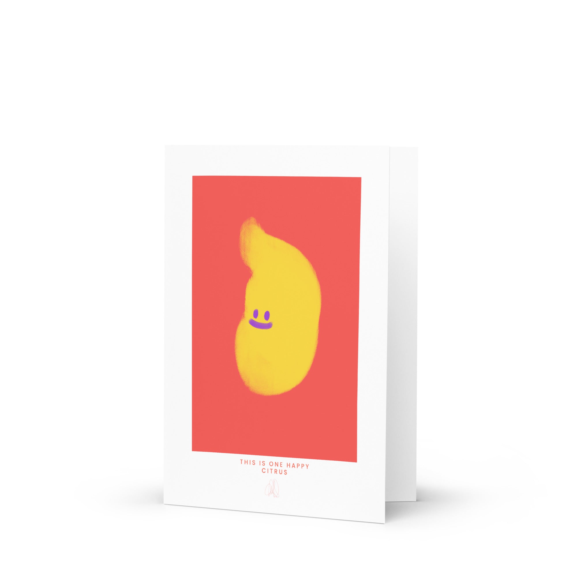One Happy Citrus Greeting card - HiPosterShop