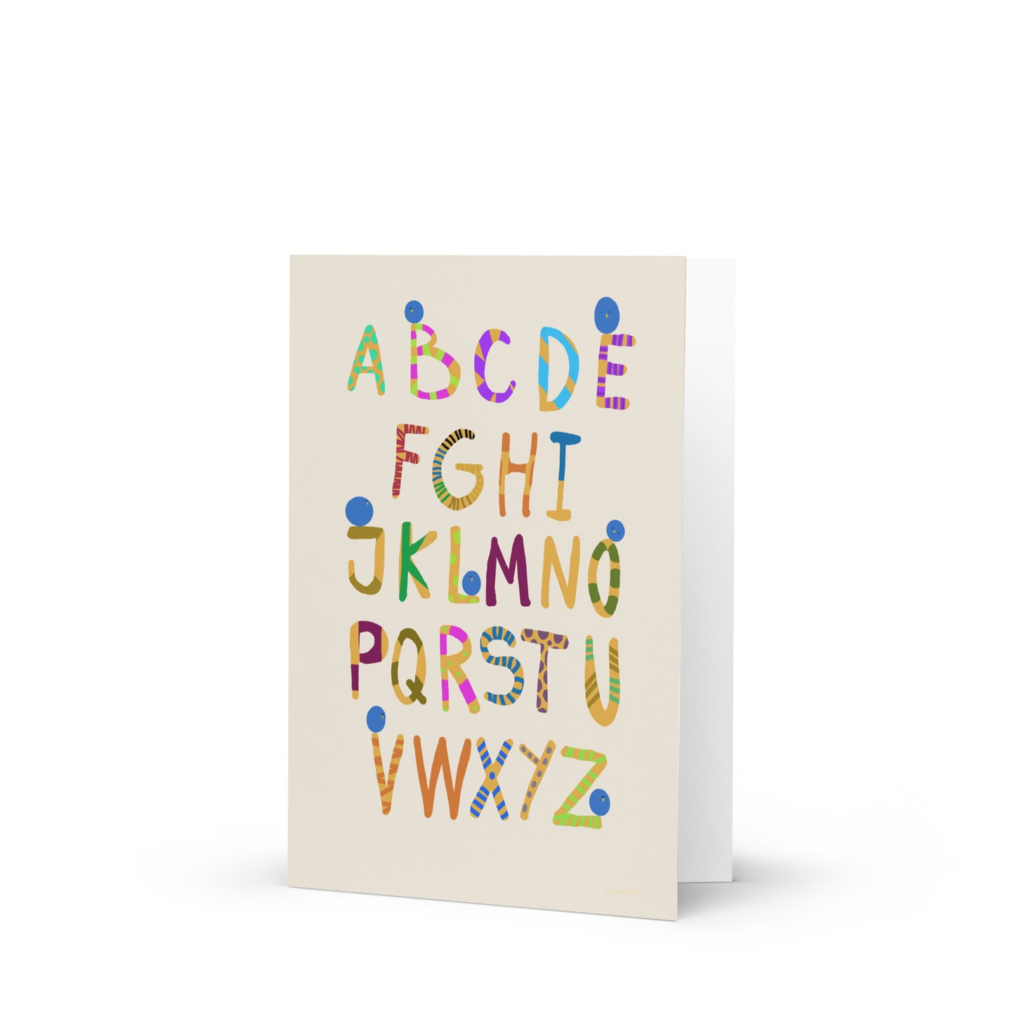 Fun Alphabet Greeting card