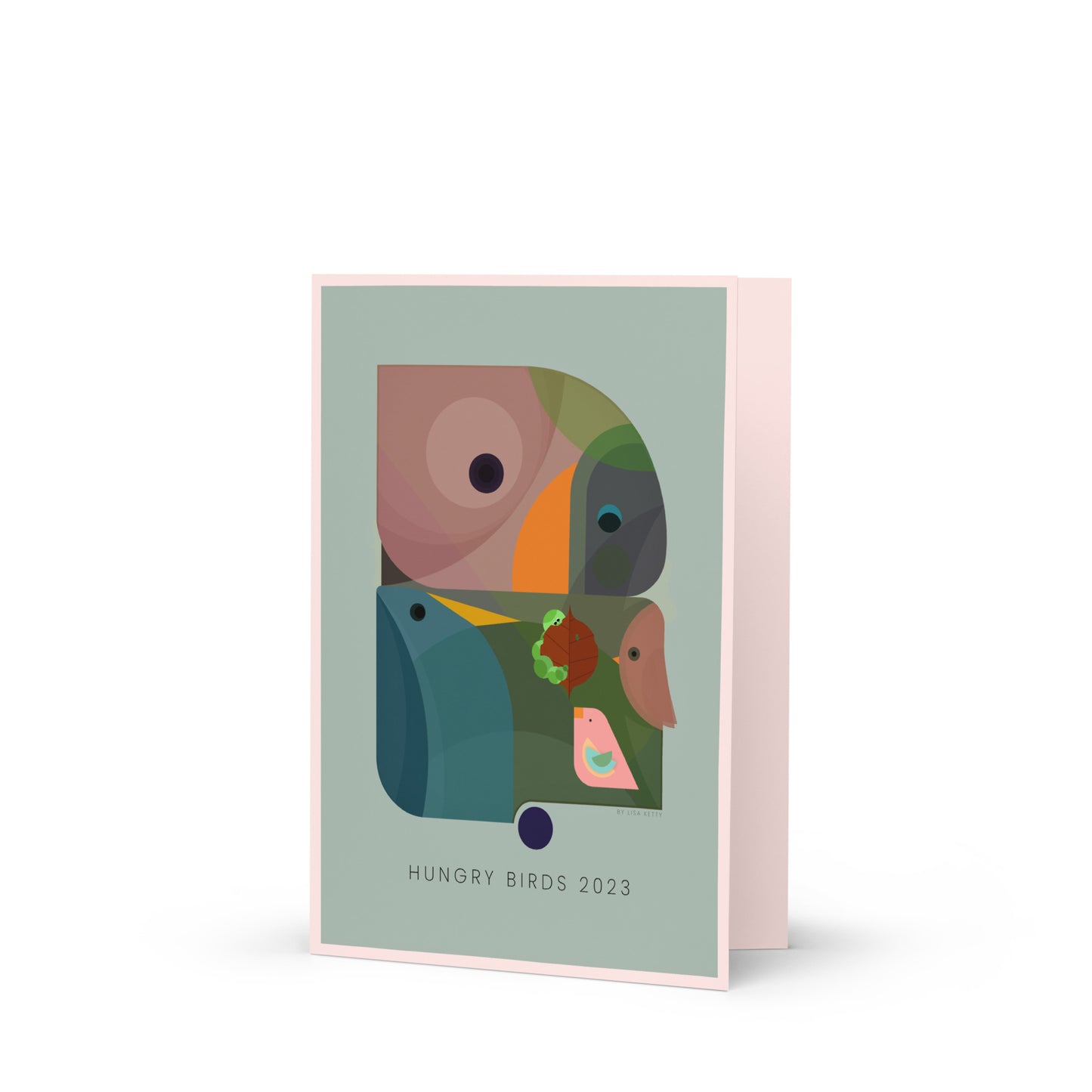 Hungry Birds Greeting card