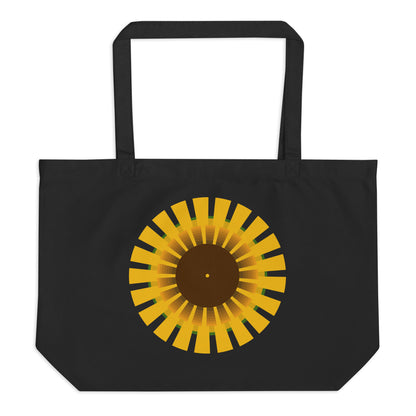 Sunflower Large organic tote bag