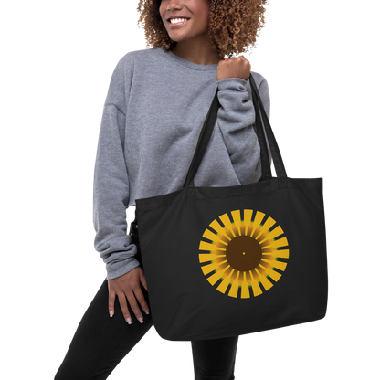 Sunflower Large organic tote bag